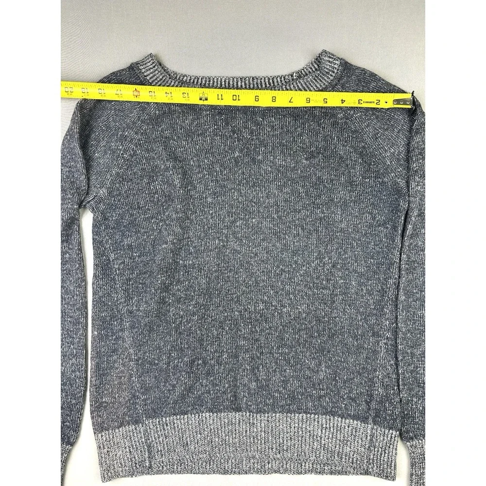 The Gap Women's M Navy Blue Heather Nylon & Wool‎ Crewneck Pullover Sweater
